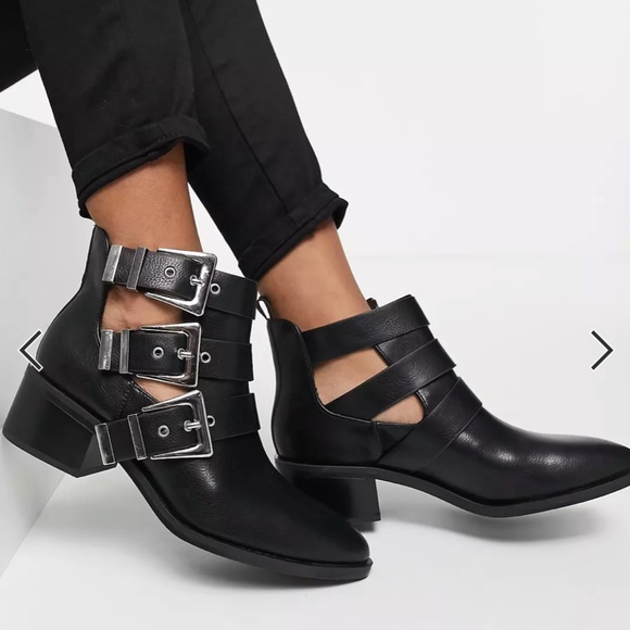 ASOS Buckle Booties 🖤 - Picture 2 of 8